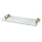 Kingston Brass Bathroom Glass Shelf, Brushed Brass BA1759BB - alternate 1